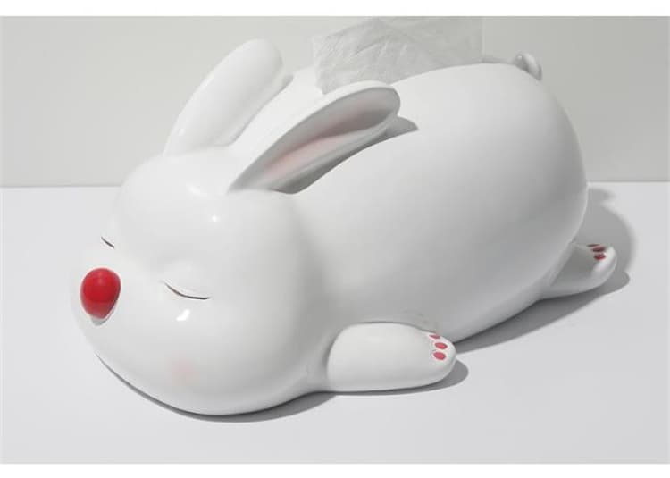 可愛いうさぎ型プラスチック製ティッシュケース
