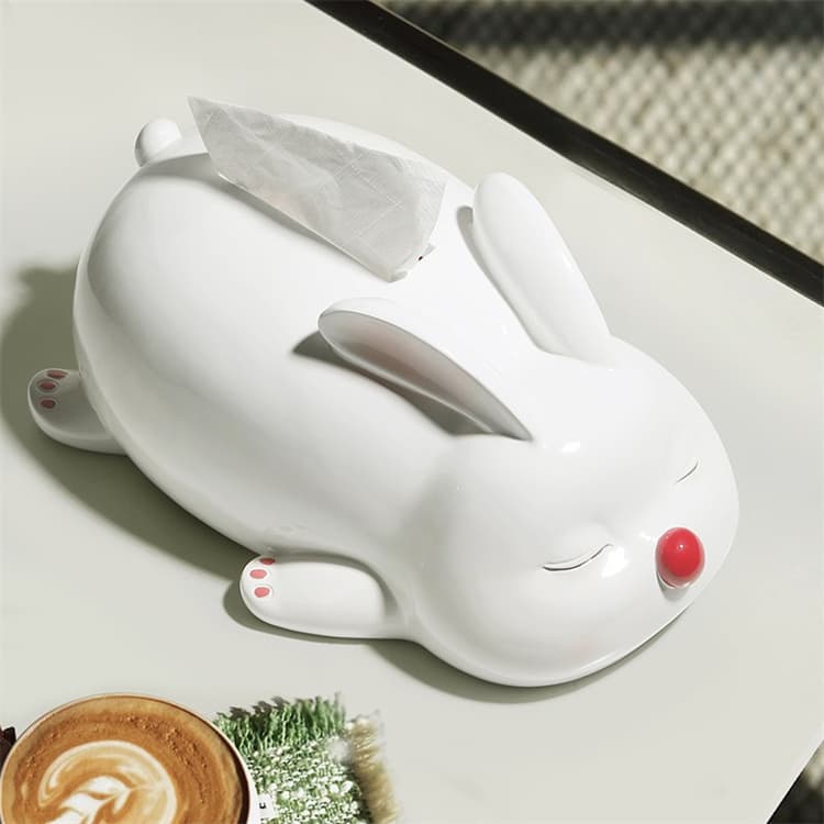 可愛いうさぎ型プラスチック製ティッシュケース