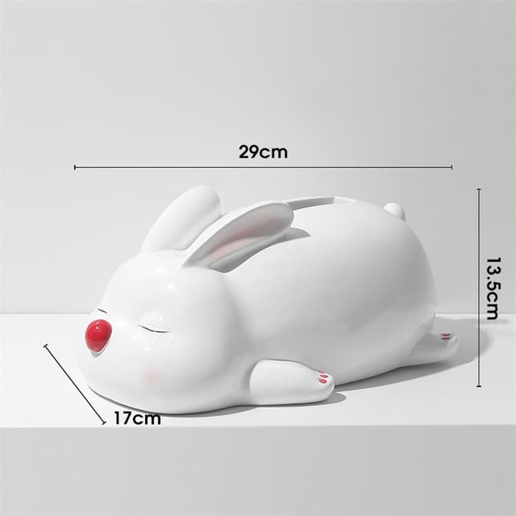 可愛いうさぎ型プラスチック製ティッシュケース