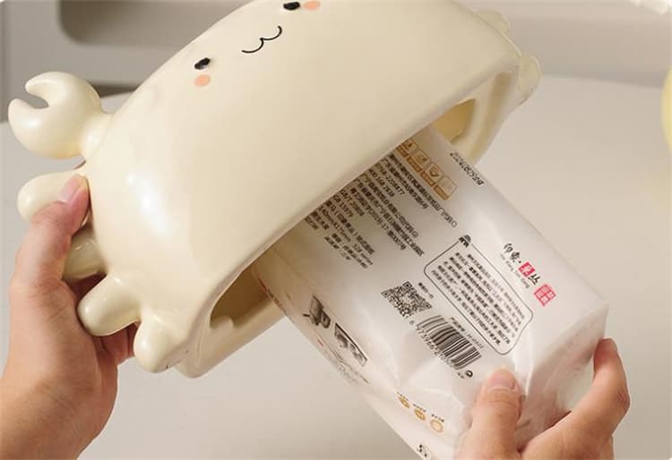 かわいいカニ型プラスチック製ティッシュケース